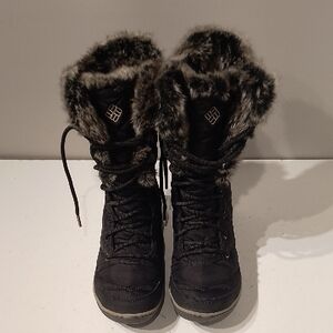 Columbia Heavenly Omni-Heat Snow Boots Women’s Sz 7 BL1661-010 Black/Kettle